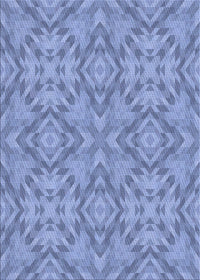 Machine Washable Transitional Denim Blue Rug, wshpat1626blu