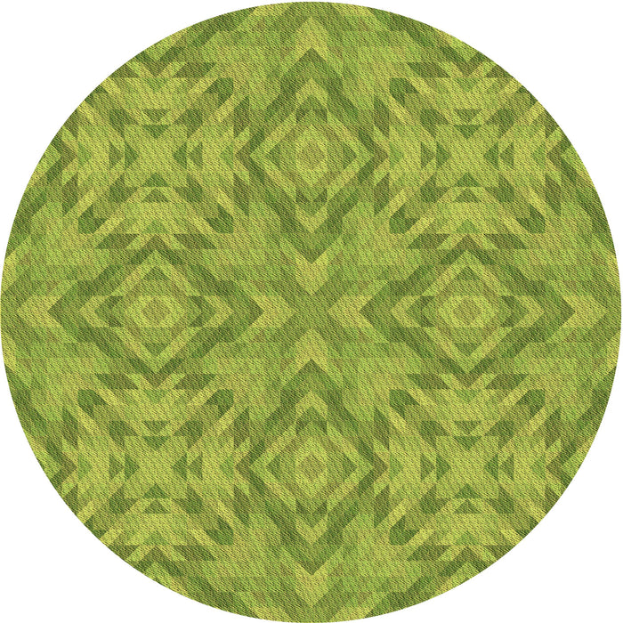 Square Machine Washable Transitional Pistachio Green Rug in a Living Room, wshpat1626brn