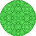 Square Patterned Lime Green Rug, pat1626grn