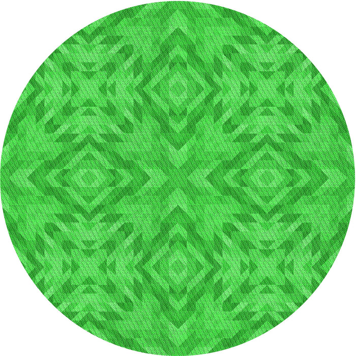 Square Machine Washable Transitional Lime Green Rug in a Living Room, wshpat1626grn