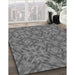 Machine Washable Transitional Grey Gray Rug in a Family Room, wshpat1626gry