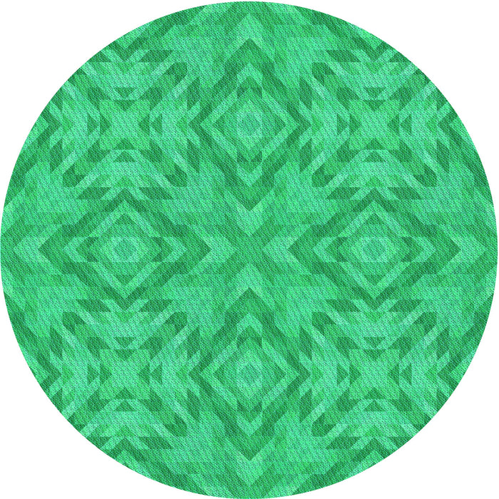 Square Machine Washable Transitional Spring Green Rug in a Living Room, wshpat1626lblu