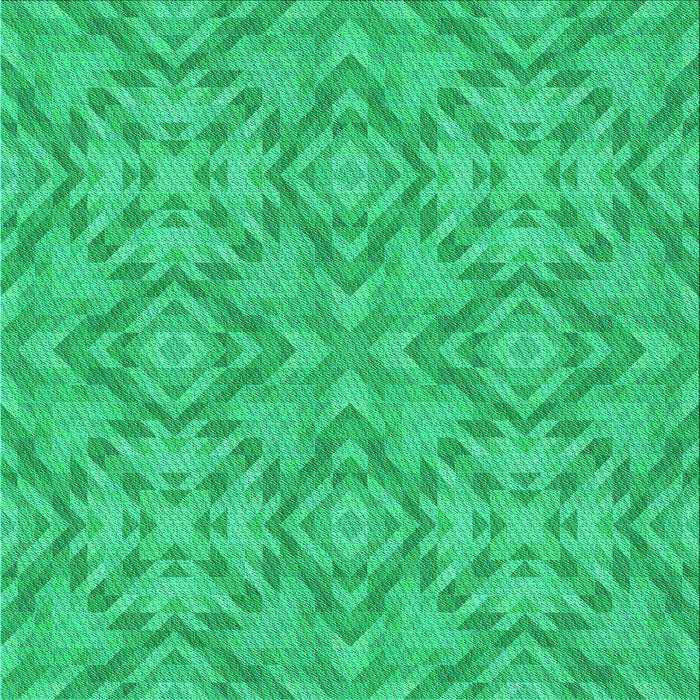 Round Patterned Spring Green Rug, pat1626lblu