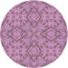 Square Patterned Pink Rug, pat1626pur