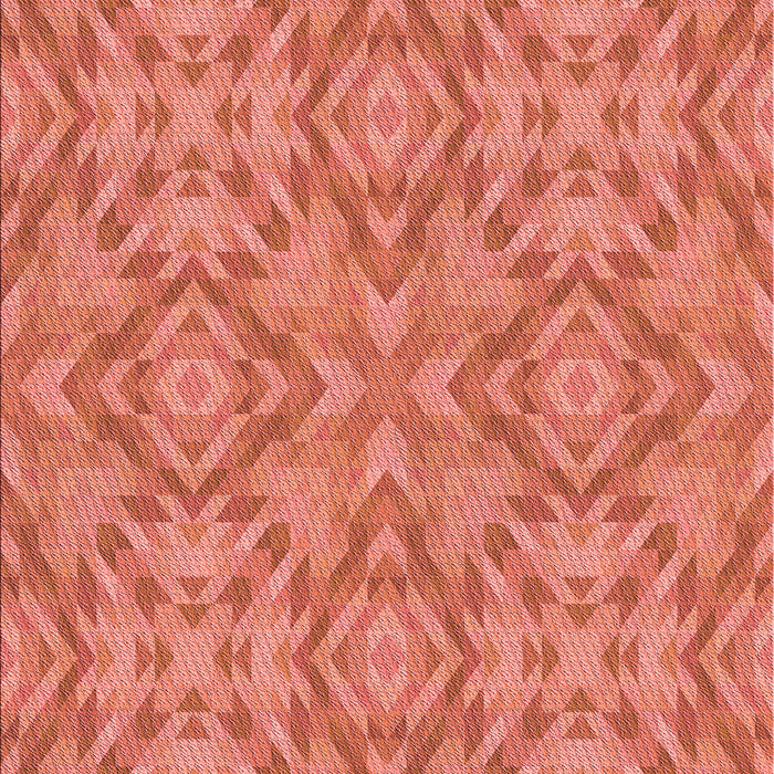 Patterned Coral Orange Rug, pat1626rd