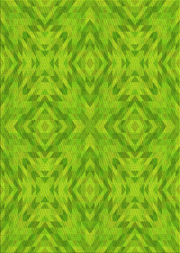 Machine Washable Transitional Apple Green Rug, wshpat1626yw