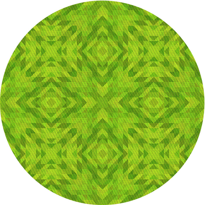 Square Machine Washable Transitional Apple Green Rug in a Living Room, wshpat1626yw