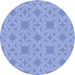 Square Patterned Sky Blue Rug, pat1627blu