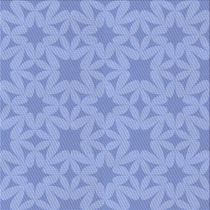 Round Patterned Sky Blue Rug, pat1627blu