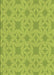 Patterned Pistachio Green Rug, pat1627brn