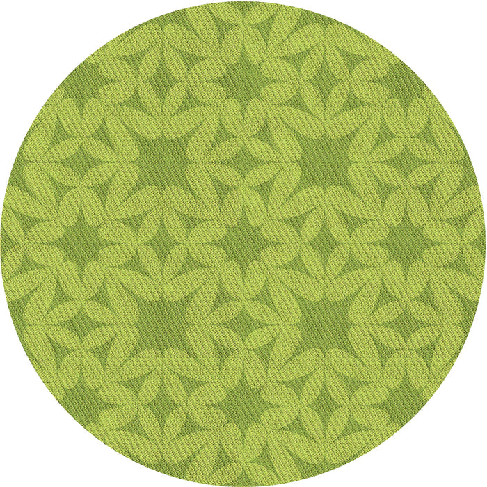 Square Patterned Pistachio Green Rug, pat1627brn