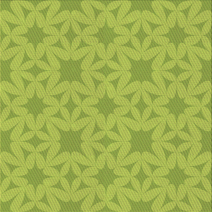 Round Patterned Pistachio Green Rug, pat1627brn