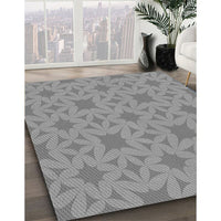 Patterned Silver Gray Rug, pat1627gry