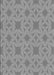 Machine Washable Transitional Silver Gray Rug, wshpat1627gry