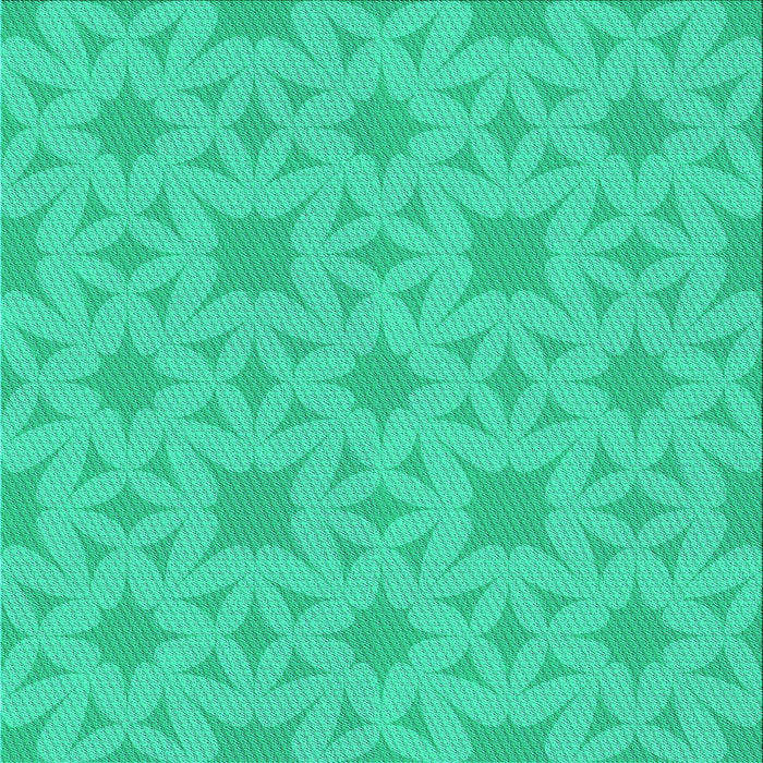 Round Patterned Spring Green Rug, pat1627lblu