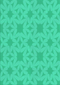 Machine Washable Transitional Spring Green Rug, wshpat1627lblu