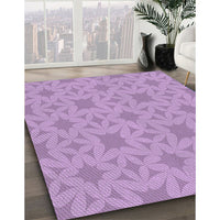 Patterned Violet Purple Rug, pat1627pur