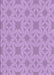 Machine Washable Transitional Violet Purple Rug, wshpat1627pur