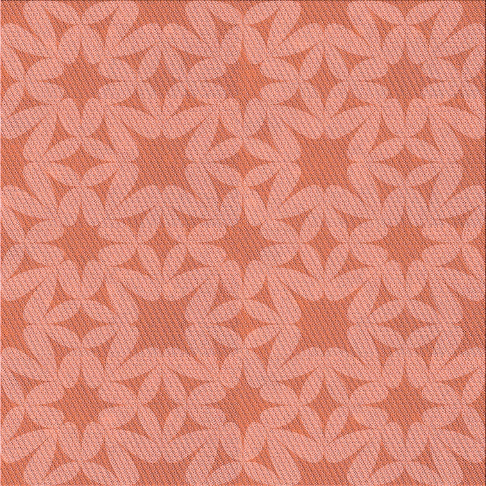 Round Patterned Bright Orange Rug, pat1627rd