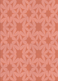 Machine Washable Transitional Bright Orange Rug, wshpat1627rd