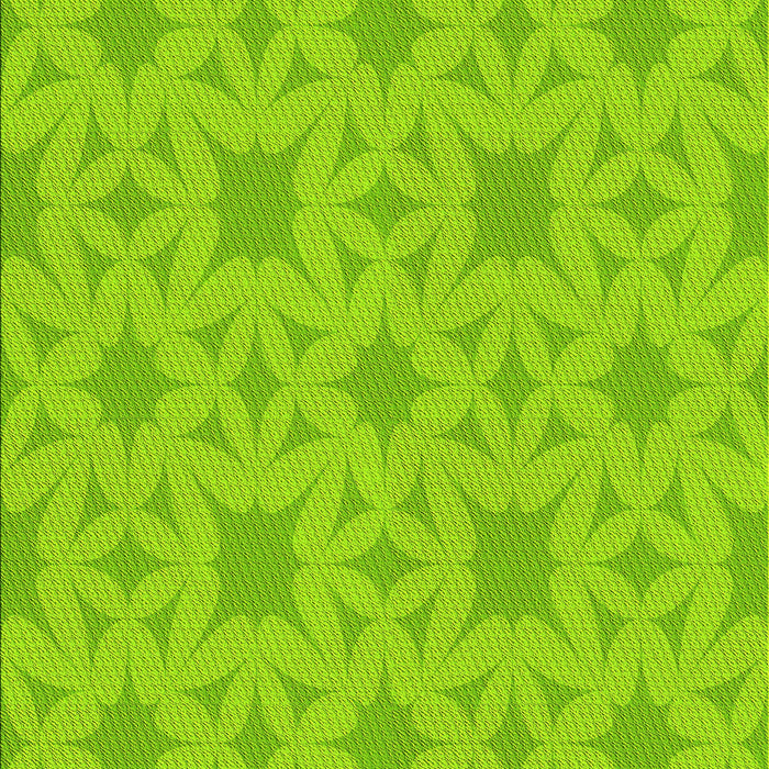 Machine Washable Transitional Green Rug, wshpat1627yw