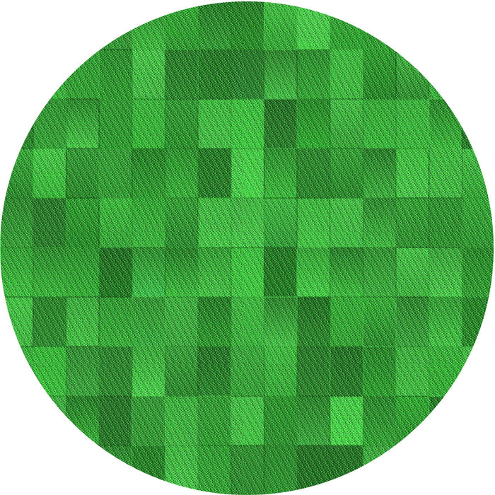 Square Patterned Green Rug, pat1628grn