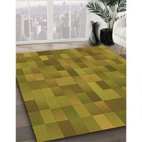 Patterned Dark Bronze Brown Rug, pat1628org