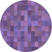 Square Patterned Purple Rug, pat1628pur