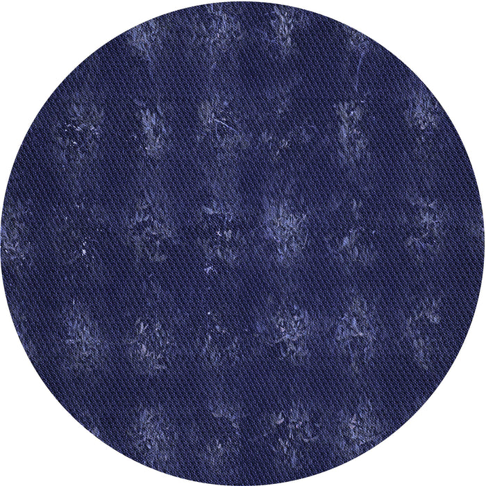 Square Machine Washable Transitional Night Blue Rug in a Living Room, wshpat1629blu