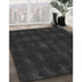 Machine Washable Transitional Midnight Gray Rug in a Family Room, wshpat1629gry