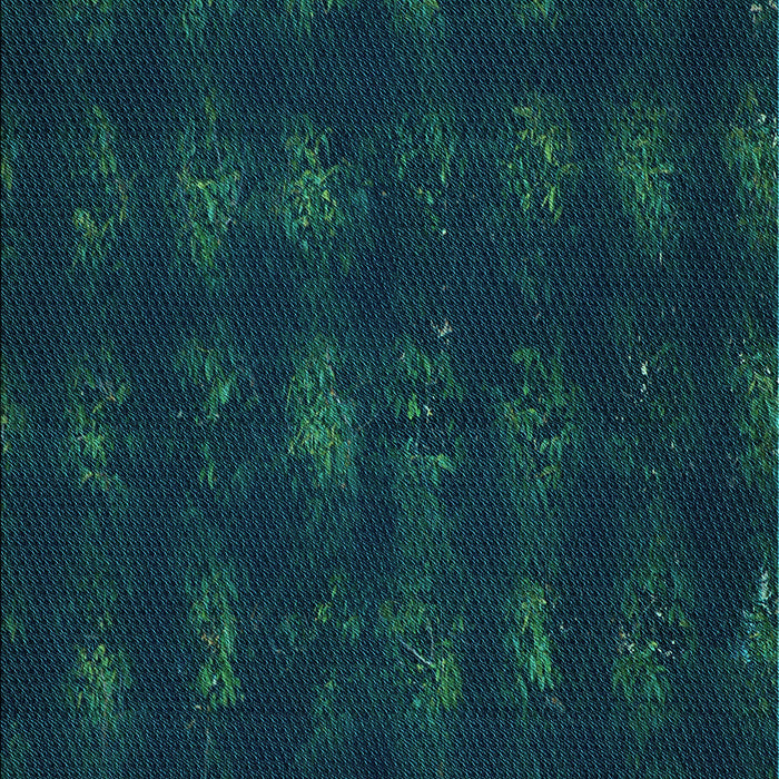 Machine Washable Transitional Teal Green Rug, wshpat1629lblu