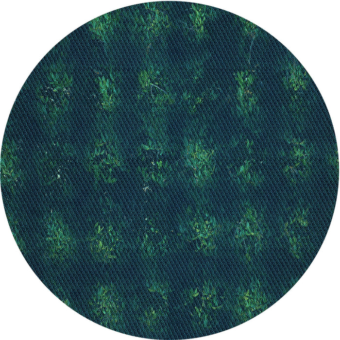 Square Machine Washable Transitional Teal Green Rug in a Living Room, wshpat1629lblu