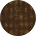 Square Machine Washable Transitional Dark Bronze Brown Rug in a Living Room, wshpat1629org