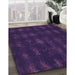 Machine Washable Transitional Deep Purple Rug in a Family Room, wshpat1629pur