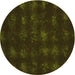 Square Machine Washable Transitional Dark Bronze Brown Rug in a Living Room, wshpat1629yw