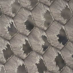 Square Patterned Black Novelty Rug, pat162