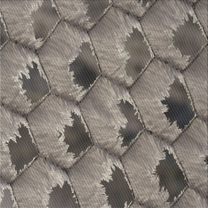 Square Patterned Black Novelty Rug, pat162