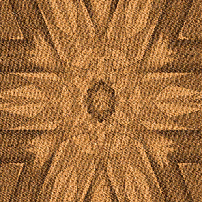 Patterned Neon Orange Rug, pat163org