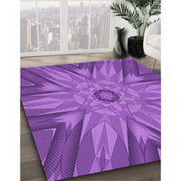 Patterned Purple Rug, pat163pur