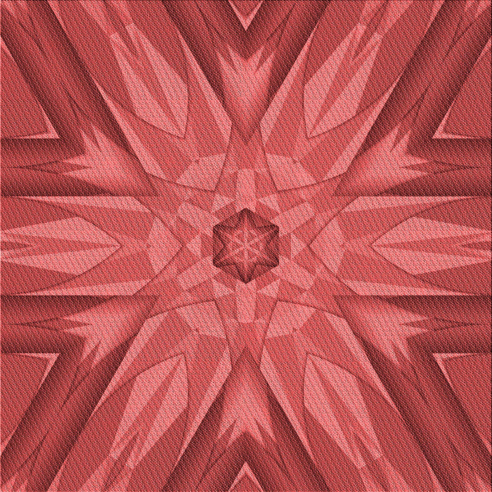 Round Patterned Red Rug, pat163rd