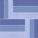 Round Machine Washable Transitional Sky Blue Rug, wshpat1630blu
