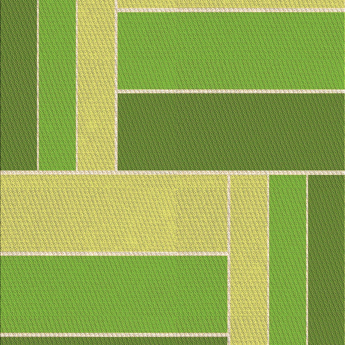 Machine Washable Transitional Green Rug, wshpat1630brn