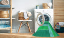 Machine Washable Transitional Spring Green Rug in a Washing Machine, wshpat1630lblu