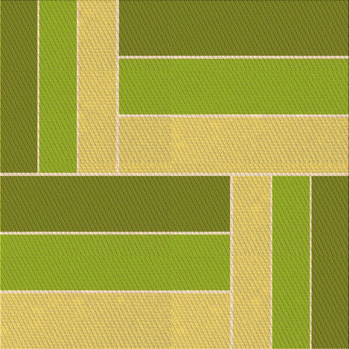 Round Machine Washable Transitional Dark Yellow Green Rug, wshpat1630org
