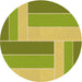 Square Machine Washable Transitional Dark Yellow Green Rug in a Living Room, wshpat1630org