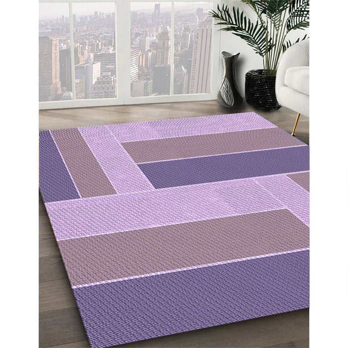 Machine Washable Transitional Plum Purple Rug in a Family Room, wshpat1630pur
