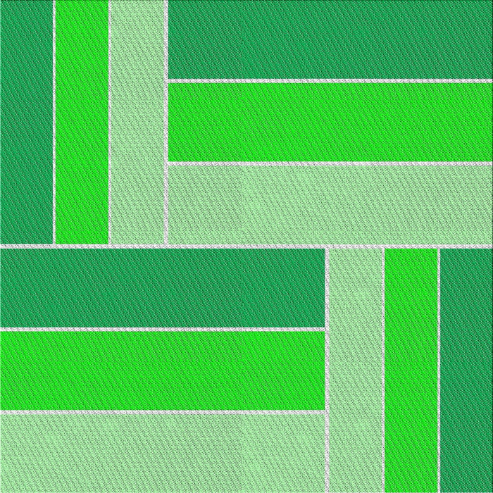 Sideview of Patterned Neon Green Abstract Machine Washable Rug, wshpat1630
