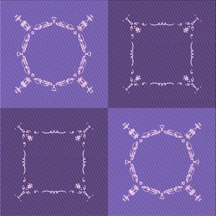 Round Machine Washable Transitional Amethyst Purple Rug, wshpat1631pur