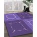 Machine Washable Transitional Amethyst Purple Rug in a Family Room, wshpat1631pur