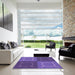 Machine Washable Transitional Amethyst Purple Rug in a Kitchen, wshpat1631pur